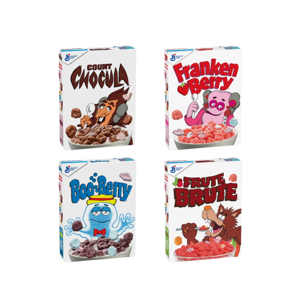 Monster Cereal Kaws colección completa