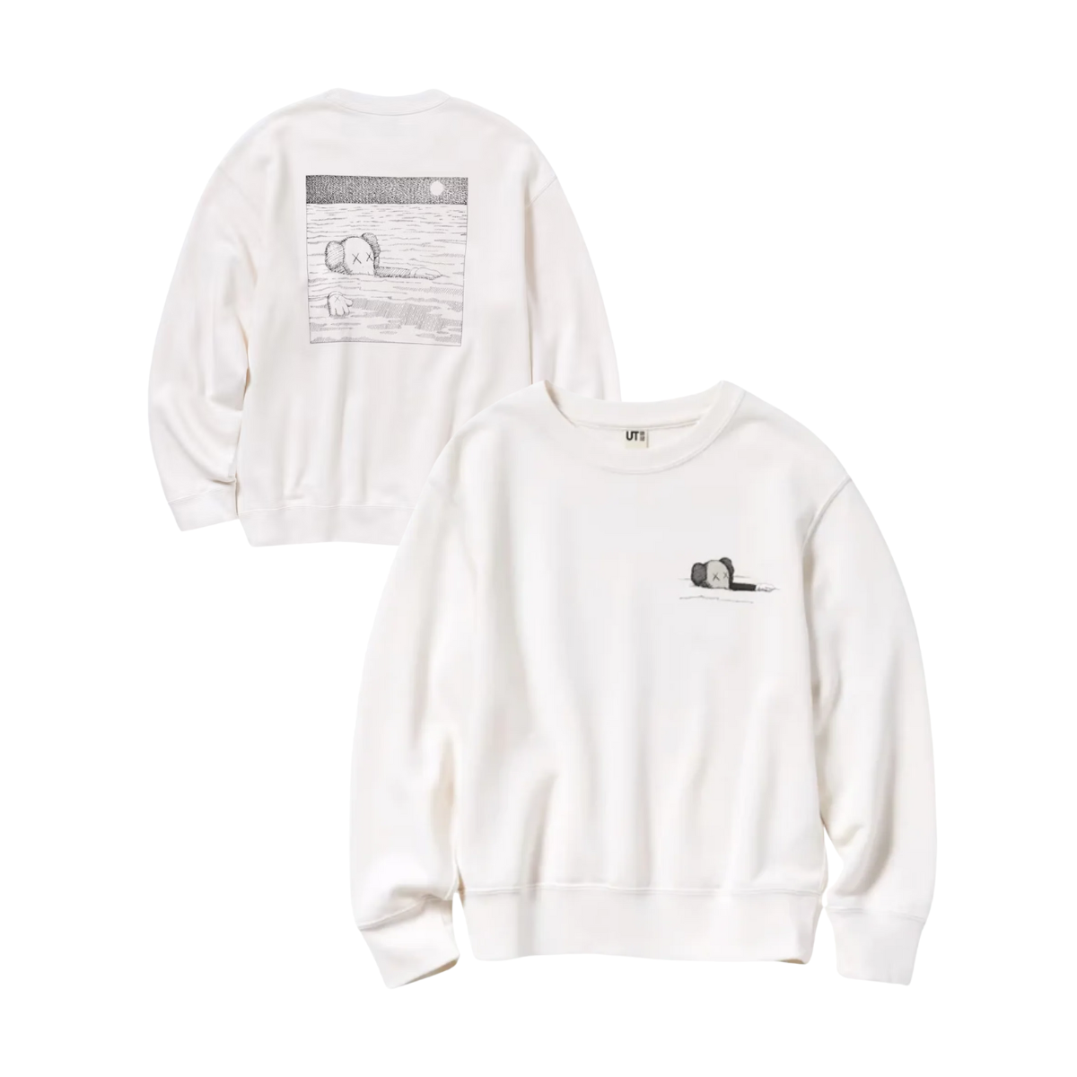 Sudadera Kaws Uniqlo Blanca