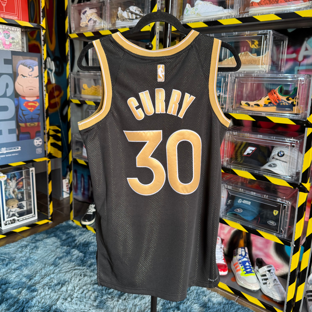 Jersey Nike Golden State Black con Firma #30 Curry