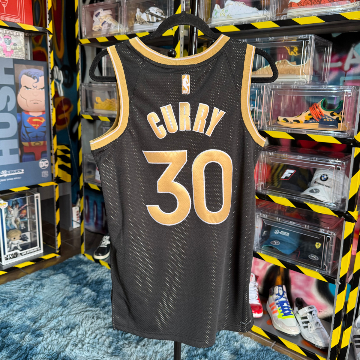 Jersey Nike Golden State Black con Firma #30 Curry