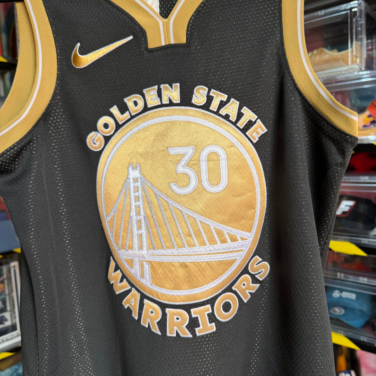 Jersey Nike Golden State Black con Firma #30 Curry