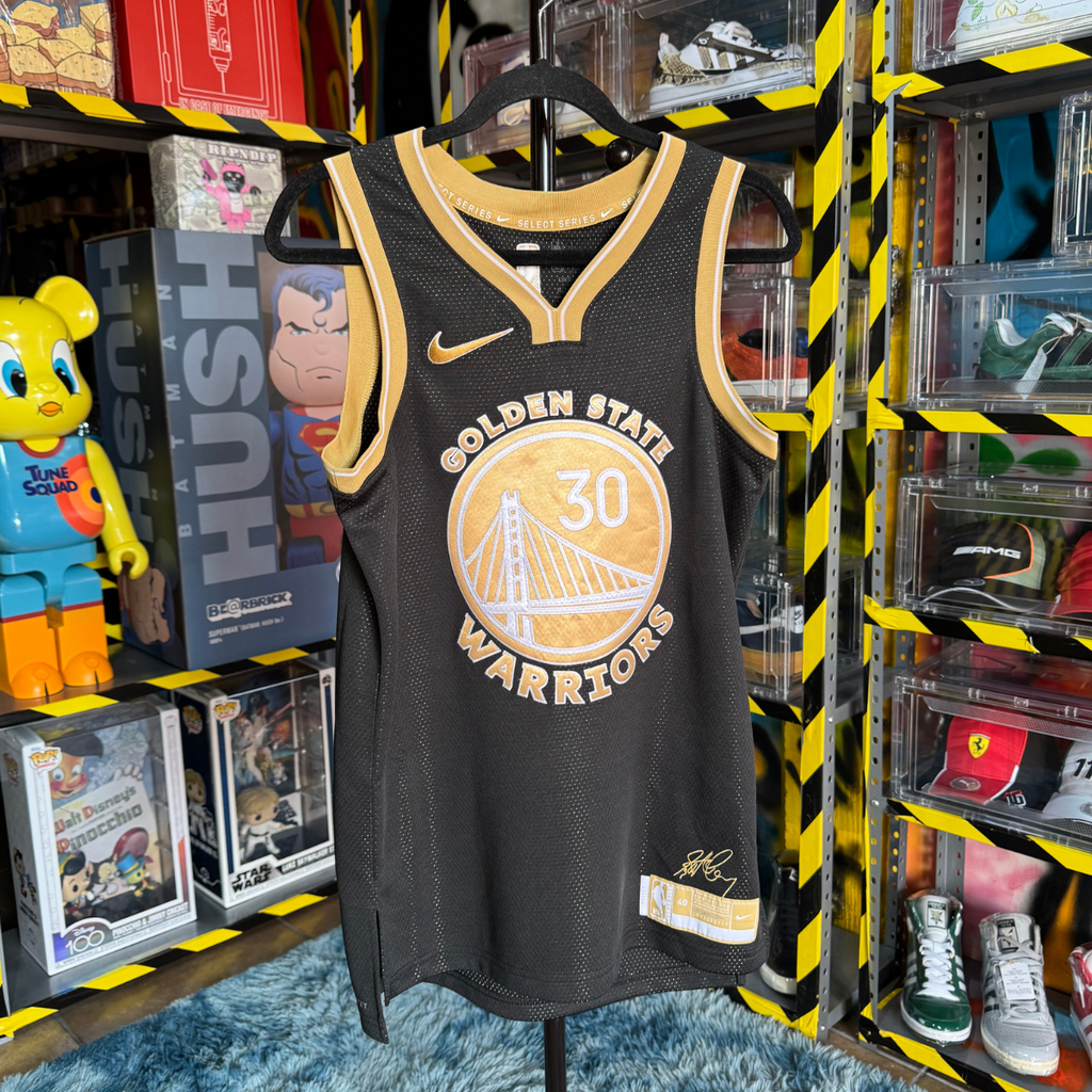 Jersey Nike Golden State Black con Firma #30 Curry