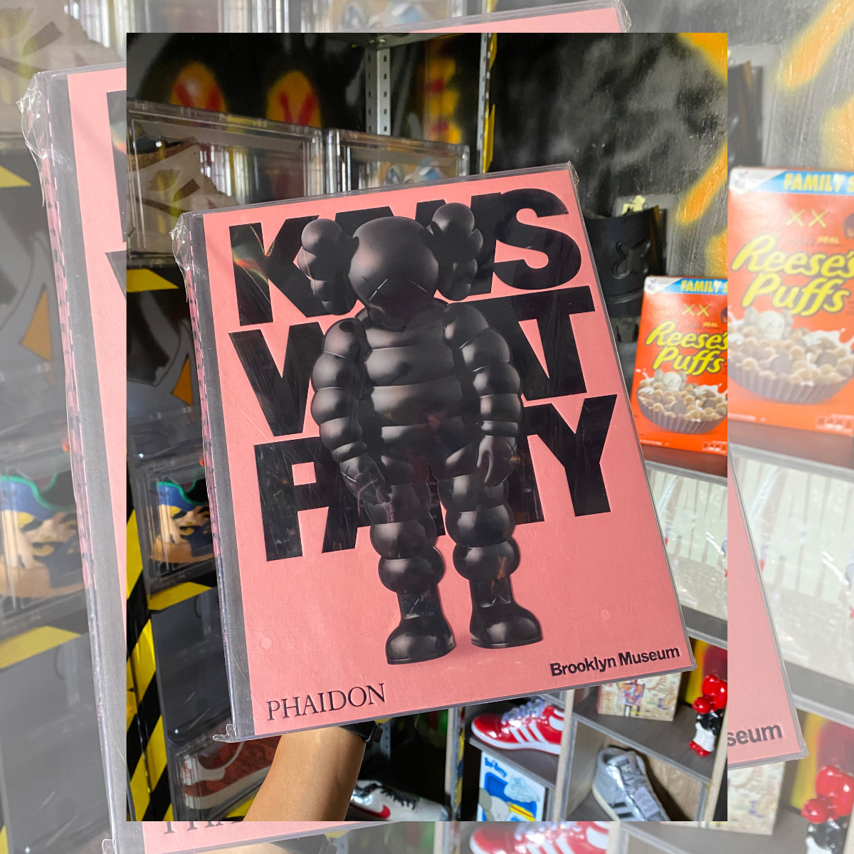 Libro Kaws What Party - Black on Pink