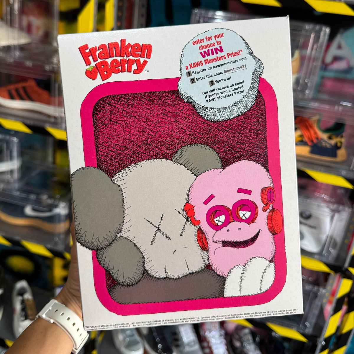 Franken Berry Cereal Kaws